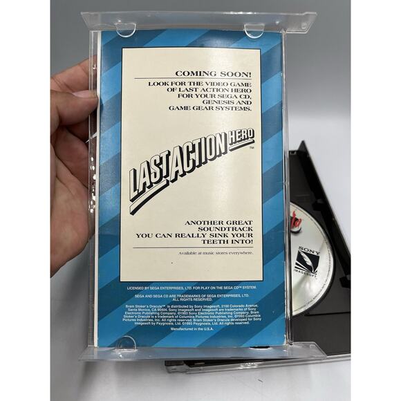 Bram Stoker's Dracula (Sega CD 1993) Complete CIB W/ Manual Good Disc - Picture 5 of 11